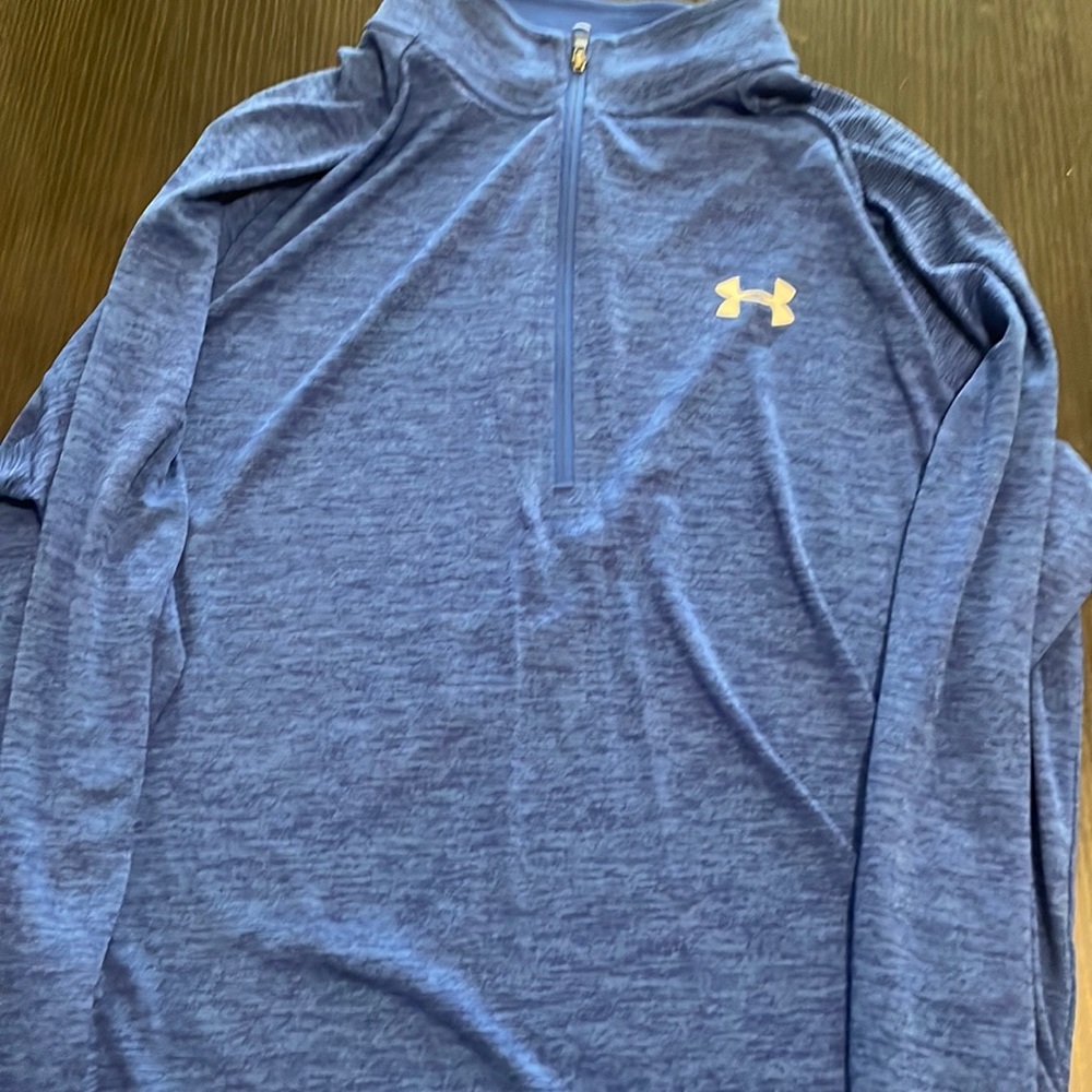 Blue Under-armor long sleeve active wear